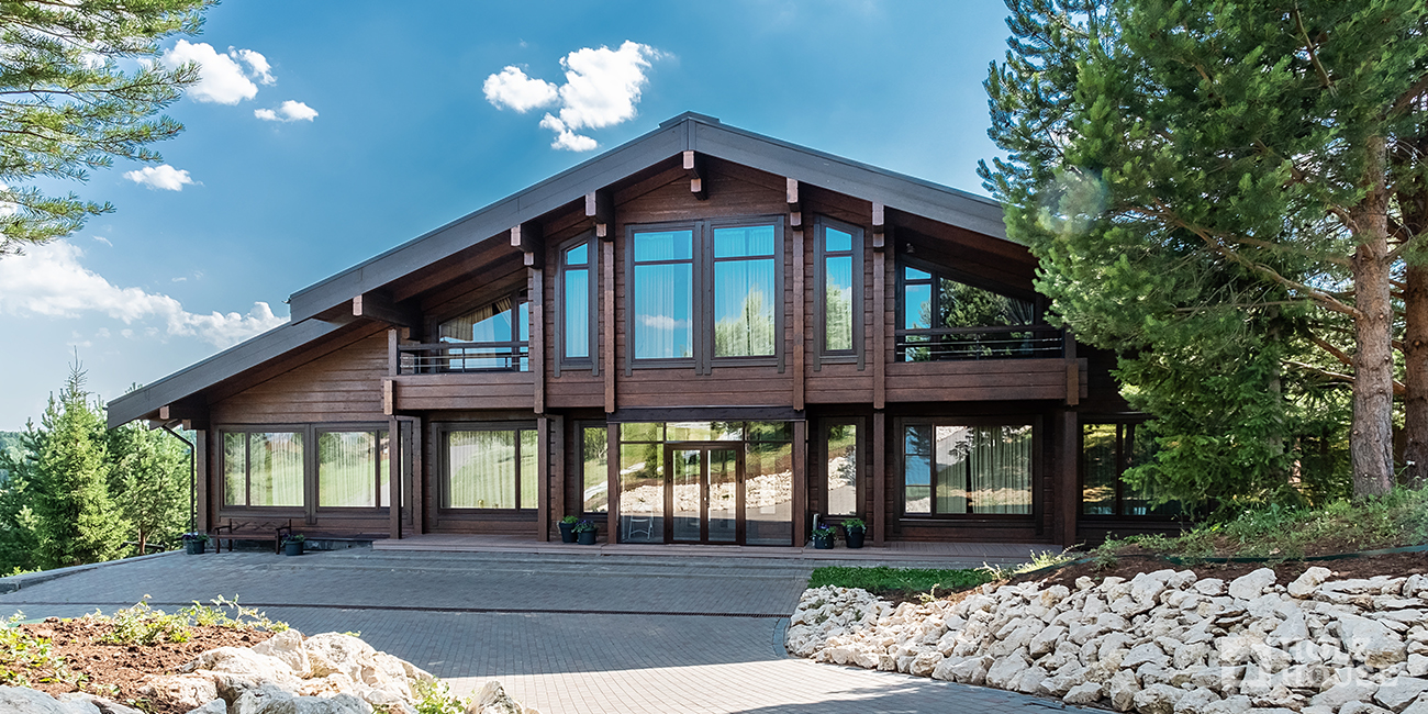 Цвета домов из клееного бруса