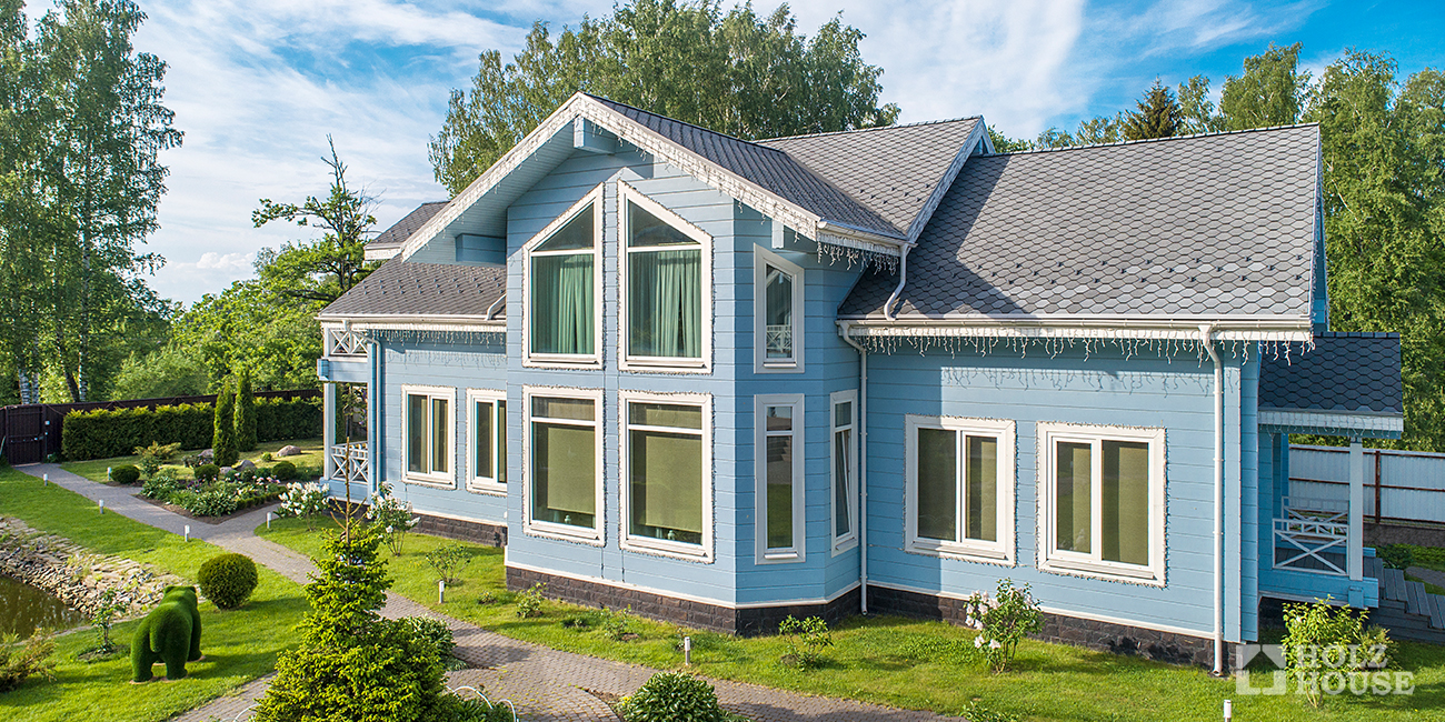 Цвета домов из клееного бруса