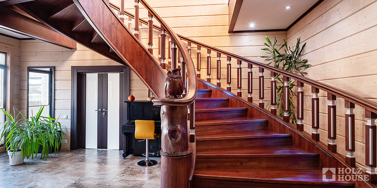 Дизайн лестницы в частном доме