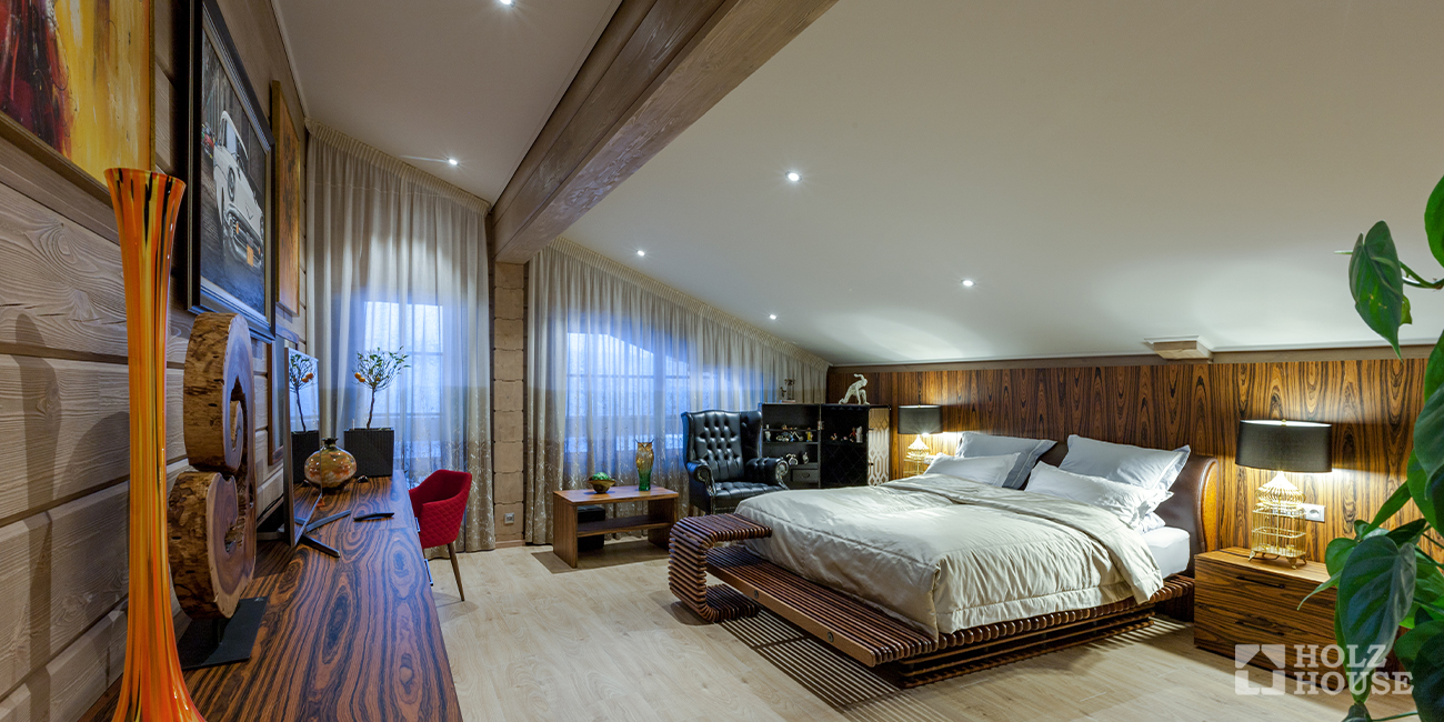 Дизайн мансарды в частном доме