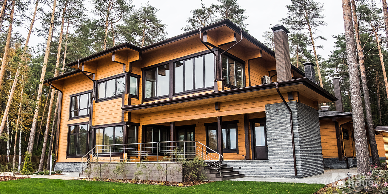 Панорамные окна в частном доме