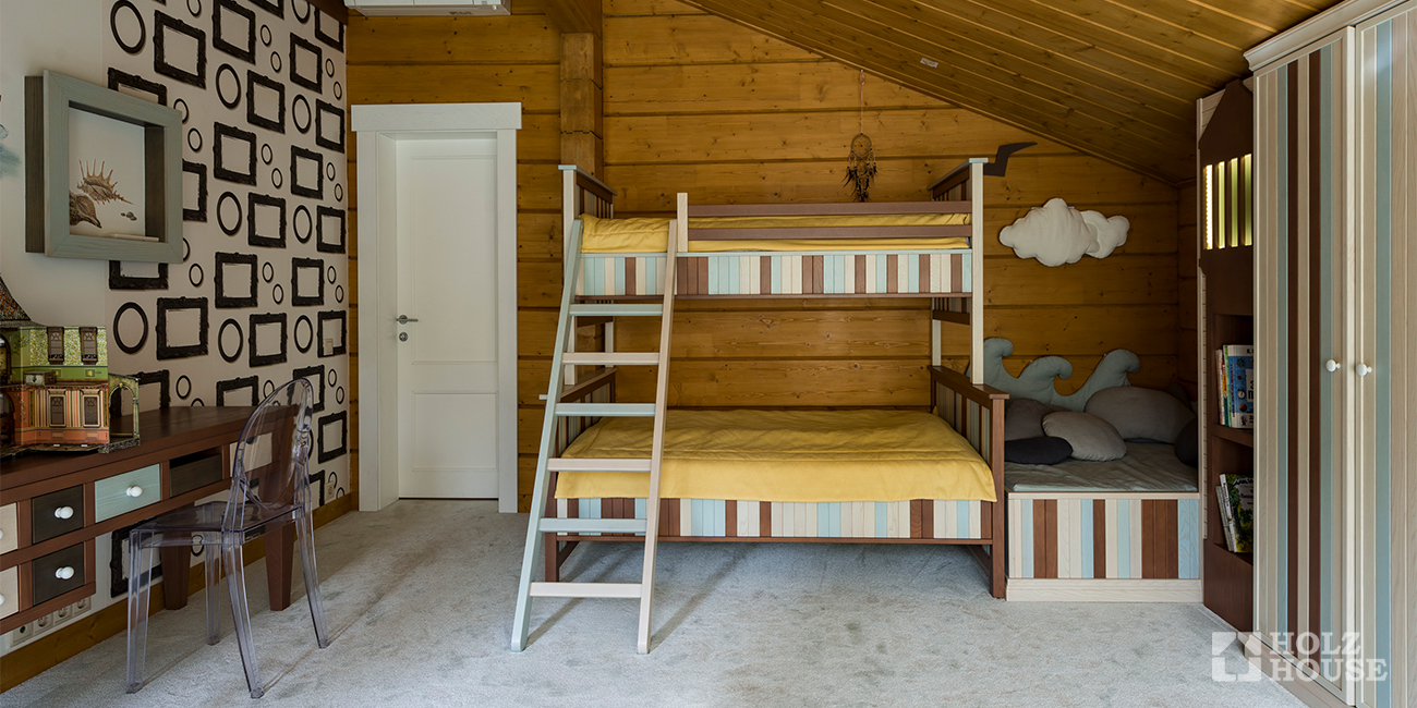 Детская в доме из клееного бруса