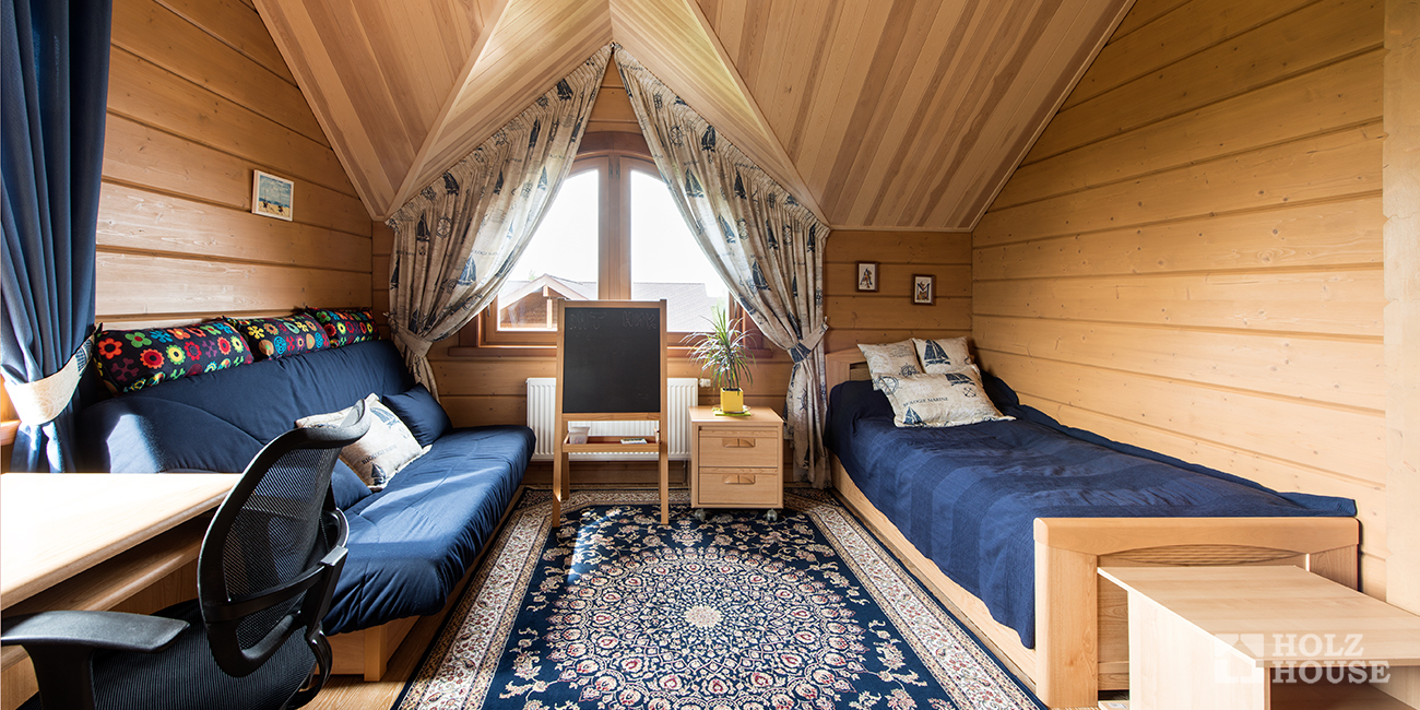 Детская в доме из клееного бруса