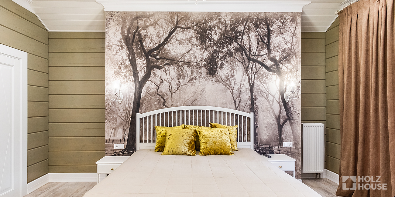 Перегородки в доме из клееного бруса