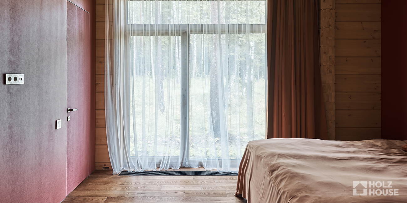 Перегородки в доме из клееного бруса