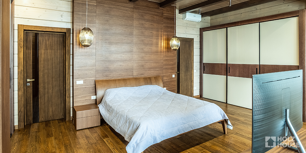 Перегородки в доме из клееного бруса