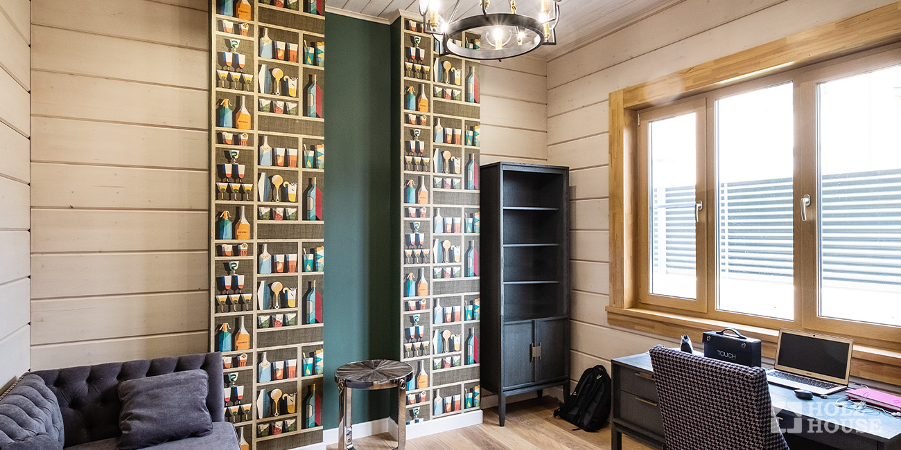 Внутренняя отделка дома из клееного бруса