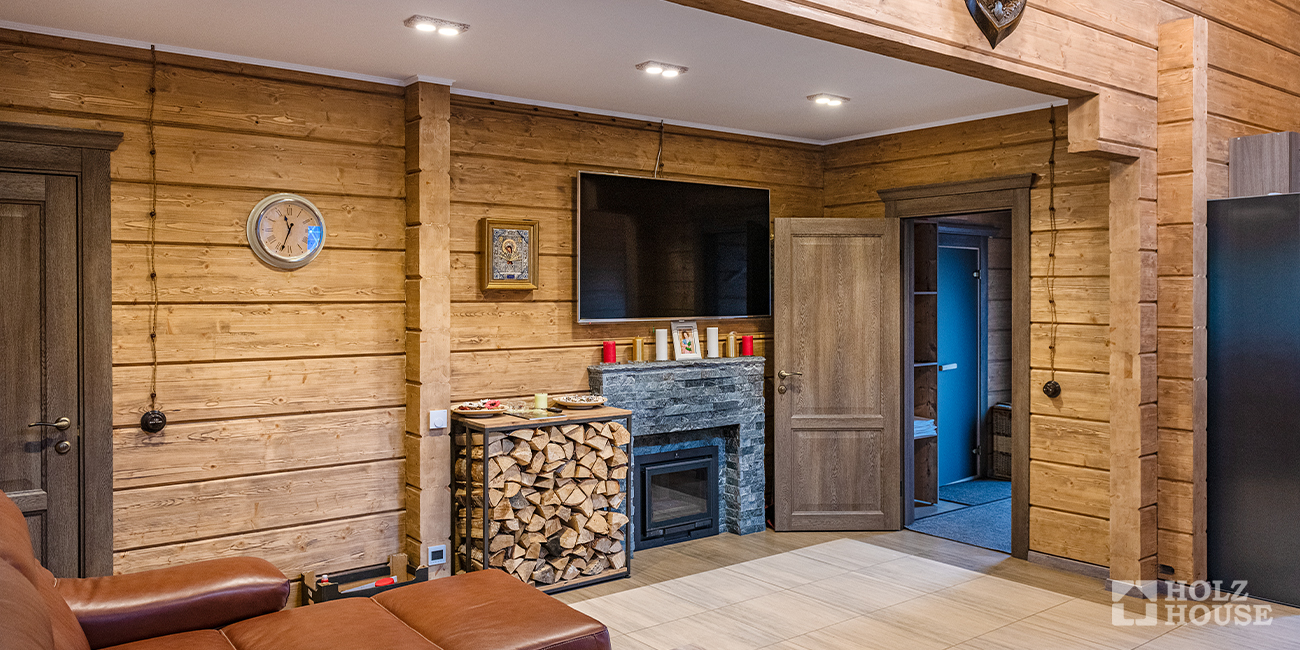 Камин в частном доме