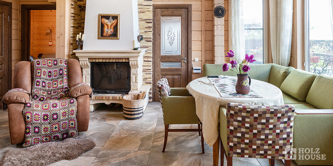 Камин в частном доме