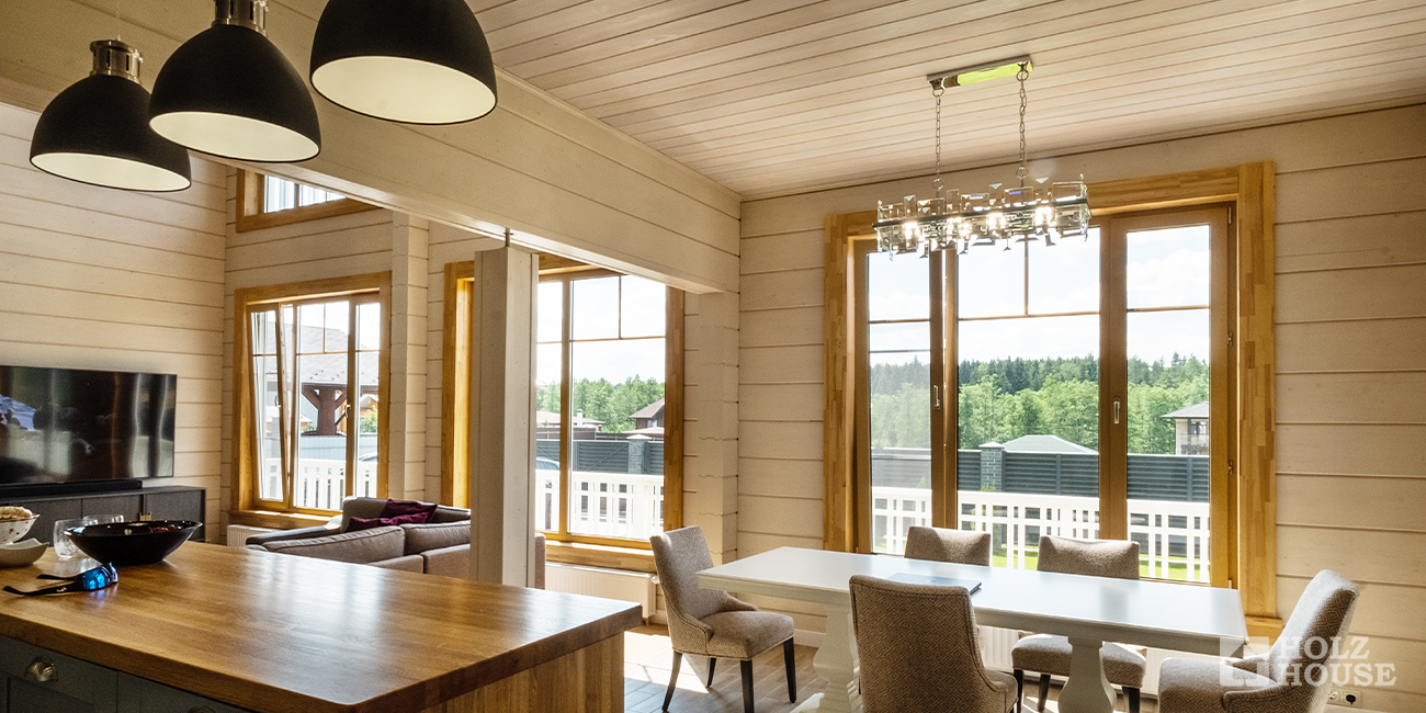 Окна в деревянном доме