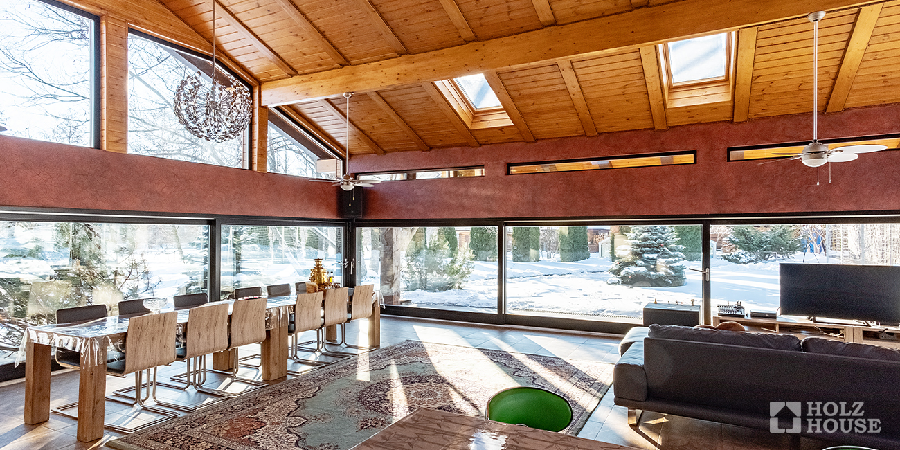 Окна в деревянном доме