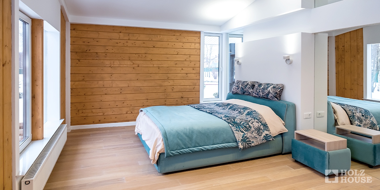 Пол в доме из клееного бруса