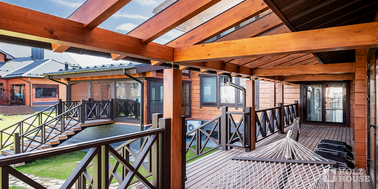 Стеклянная крыша в частном доме