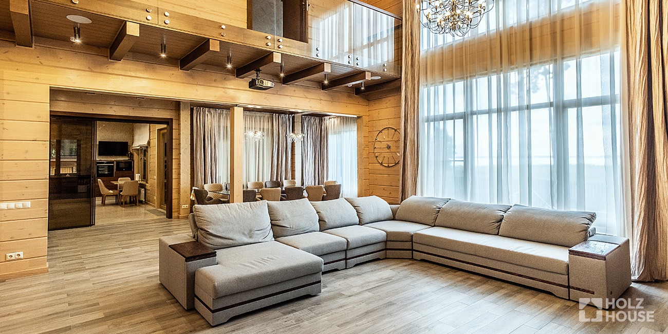 Перепланировка в доме из клееного бруса: можно ли сносить стены?