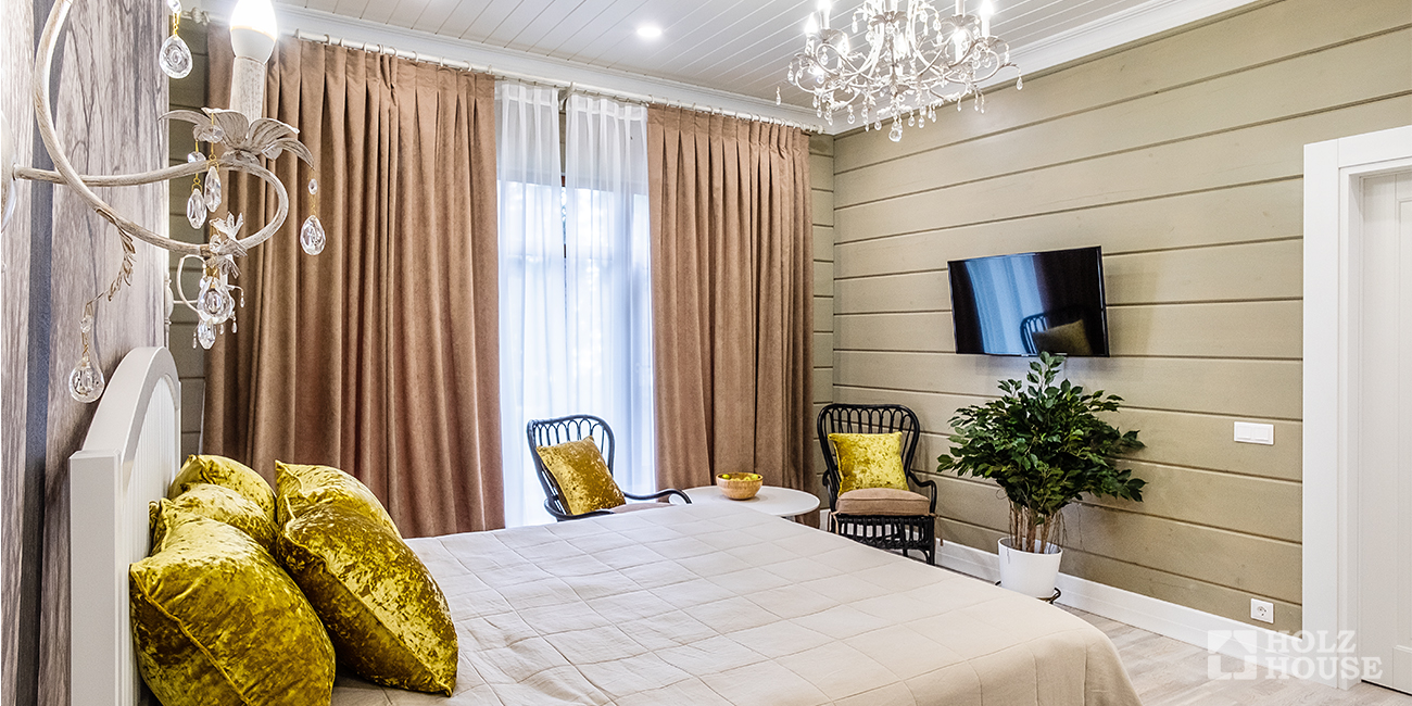 Освещение в доме из клееного бруса