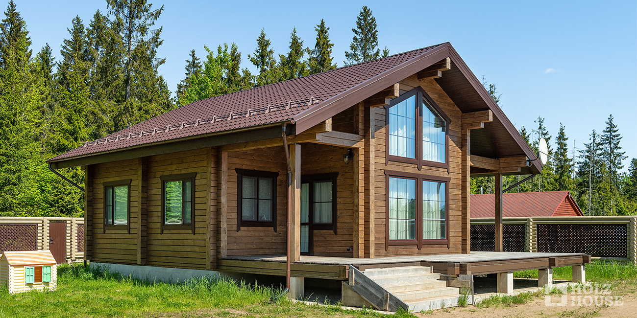 Столбчатый фундамент для дома из клееного бруса