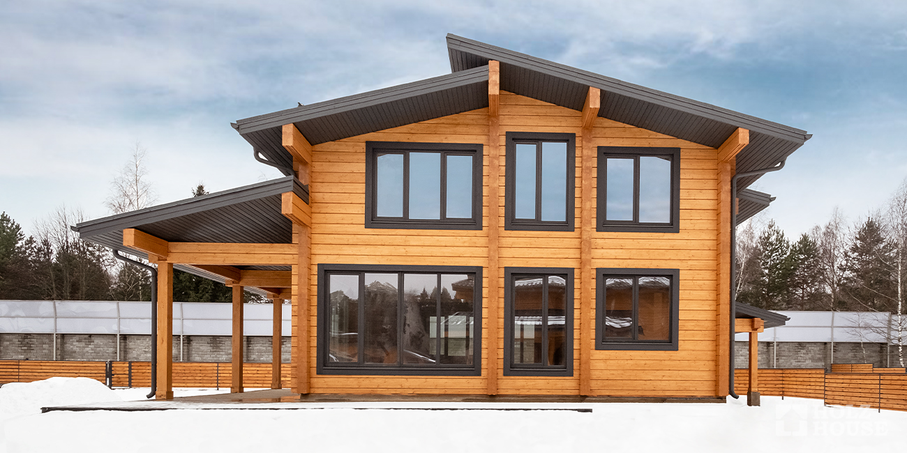Зимние дома из клееного бруса: можно ли строить дом зимой