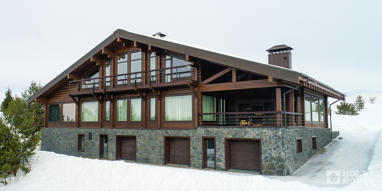 Зимние дома из клееного бруса: можно ли строить дом зимой