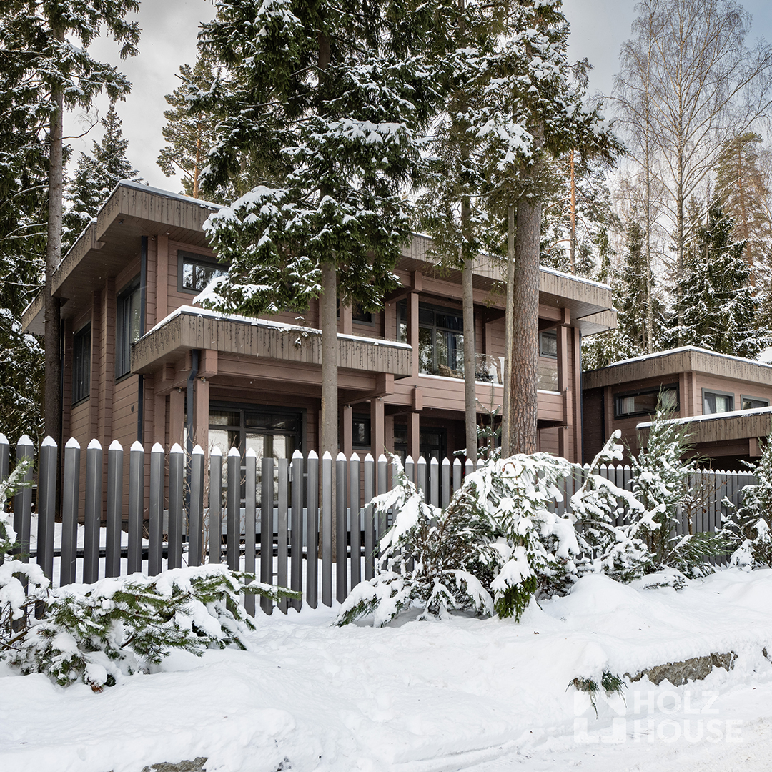 Дом из клееного бруса по проекту "Эдинбург"