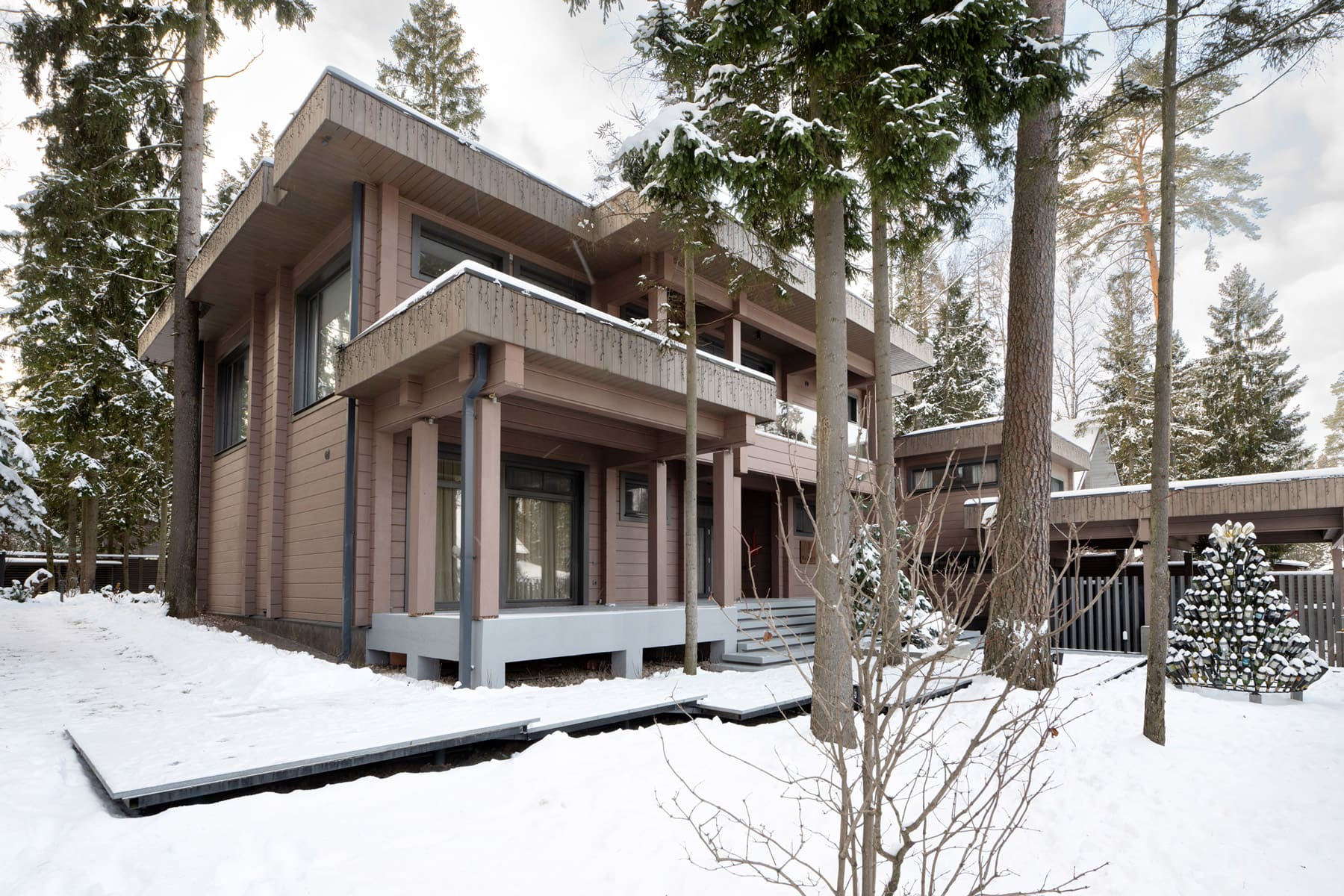 Дом из клееного бруса по проекту "Эдинбург"