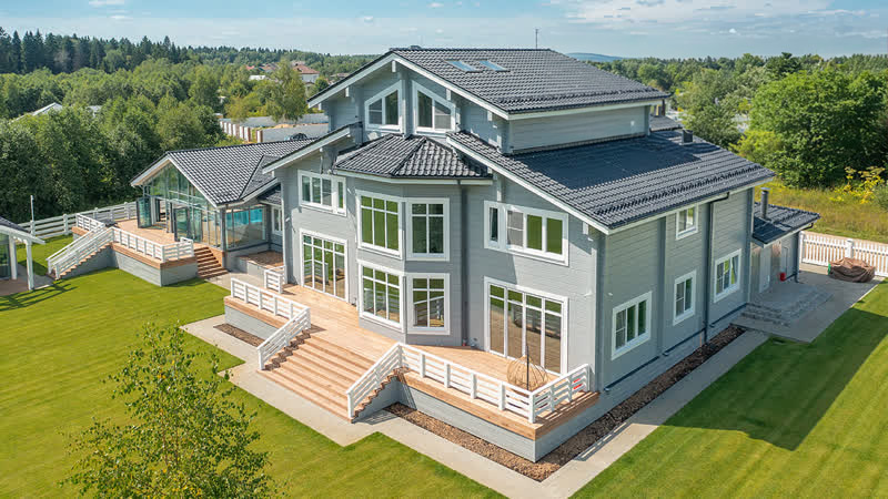 Дом из клееного бруса "Лозанна