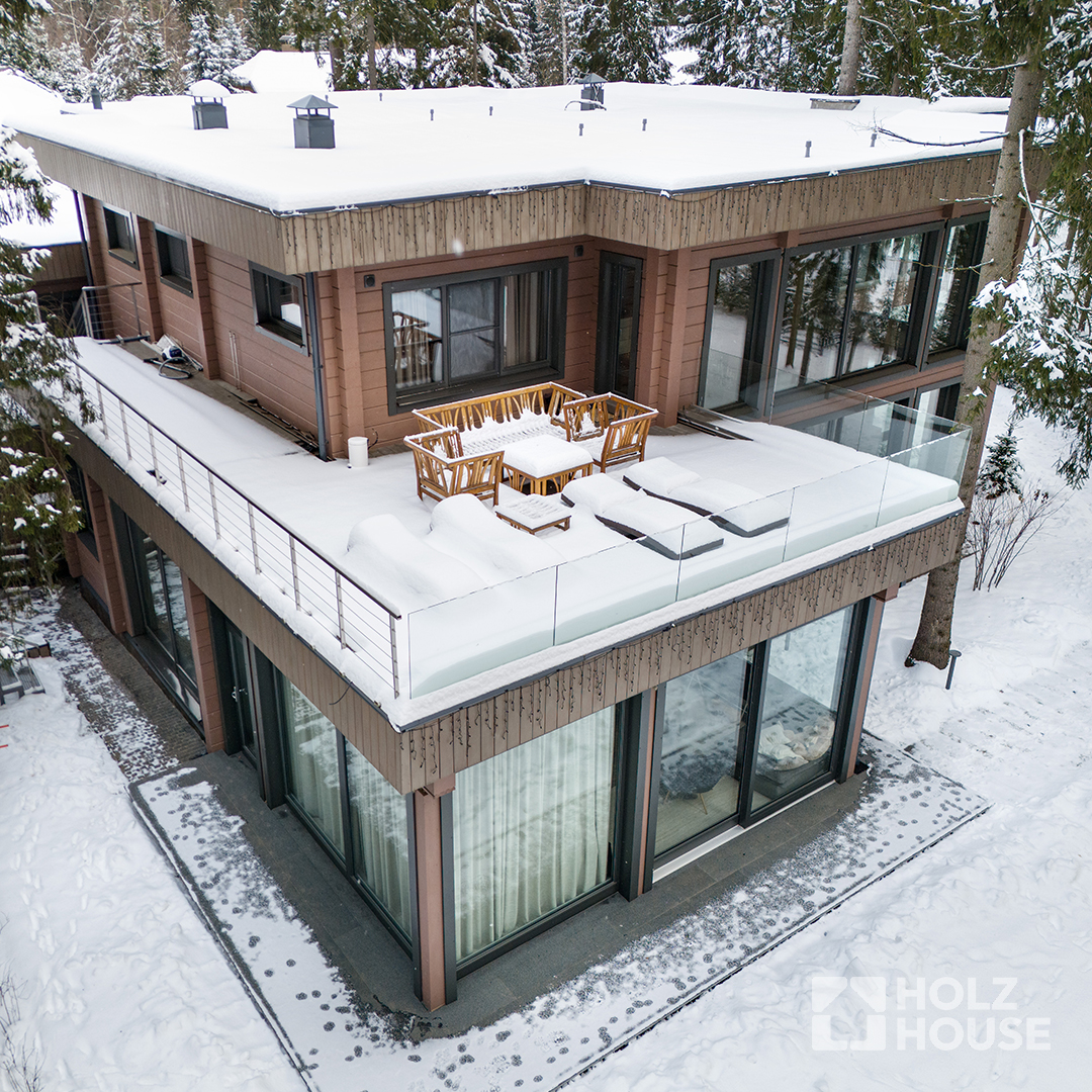 Дом из клееного бруса по проекту "Эдинбург"