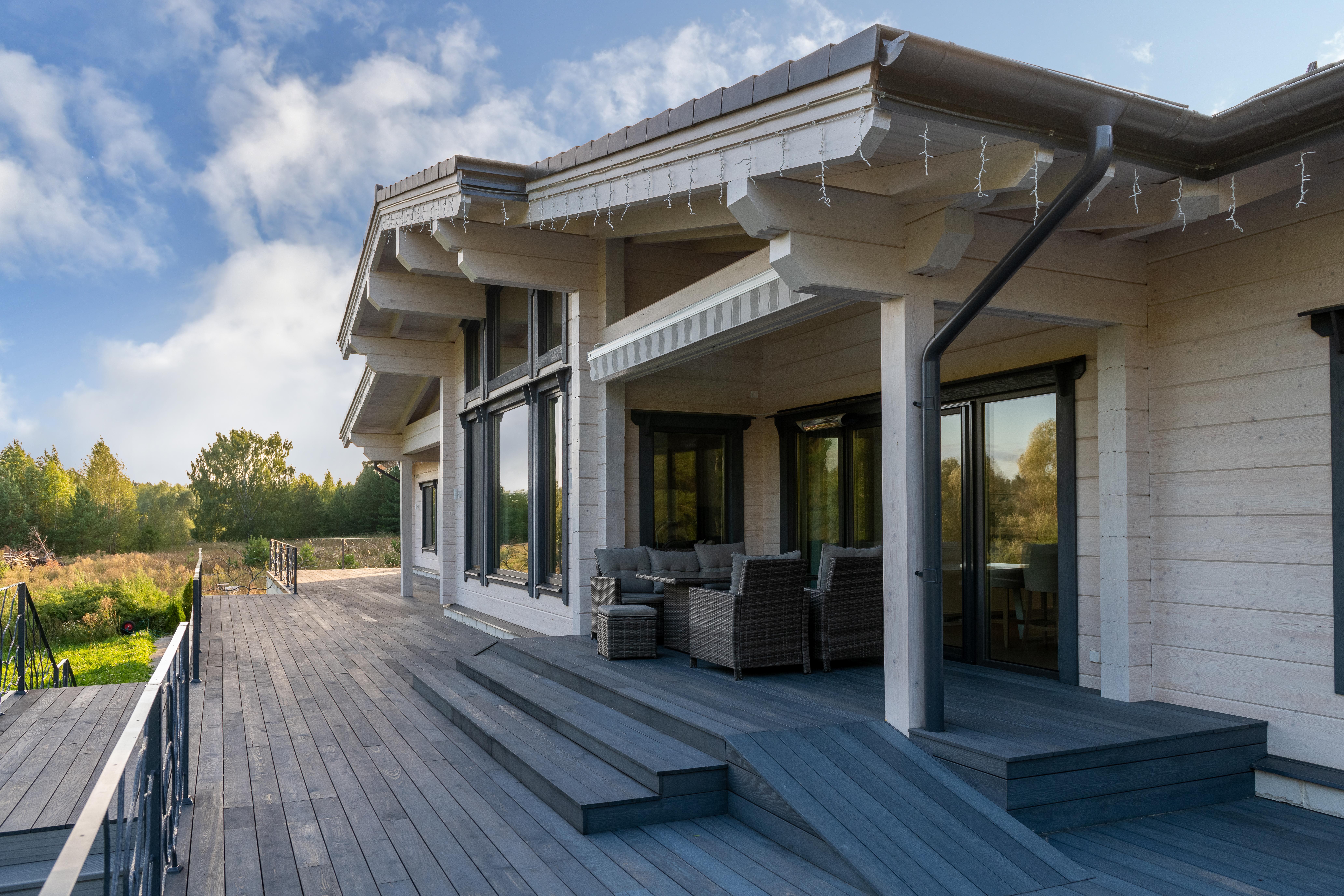 Дом из клееного бруса по проекту "Лиссабон"