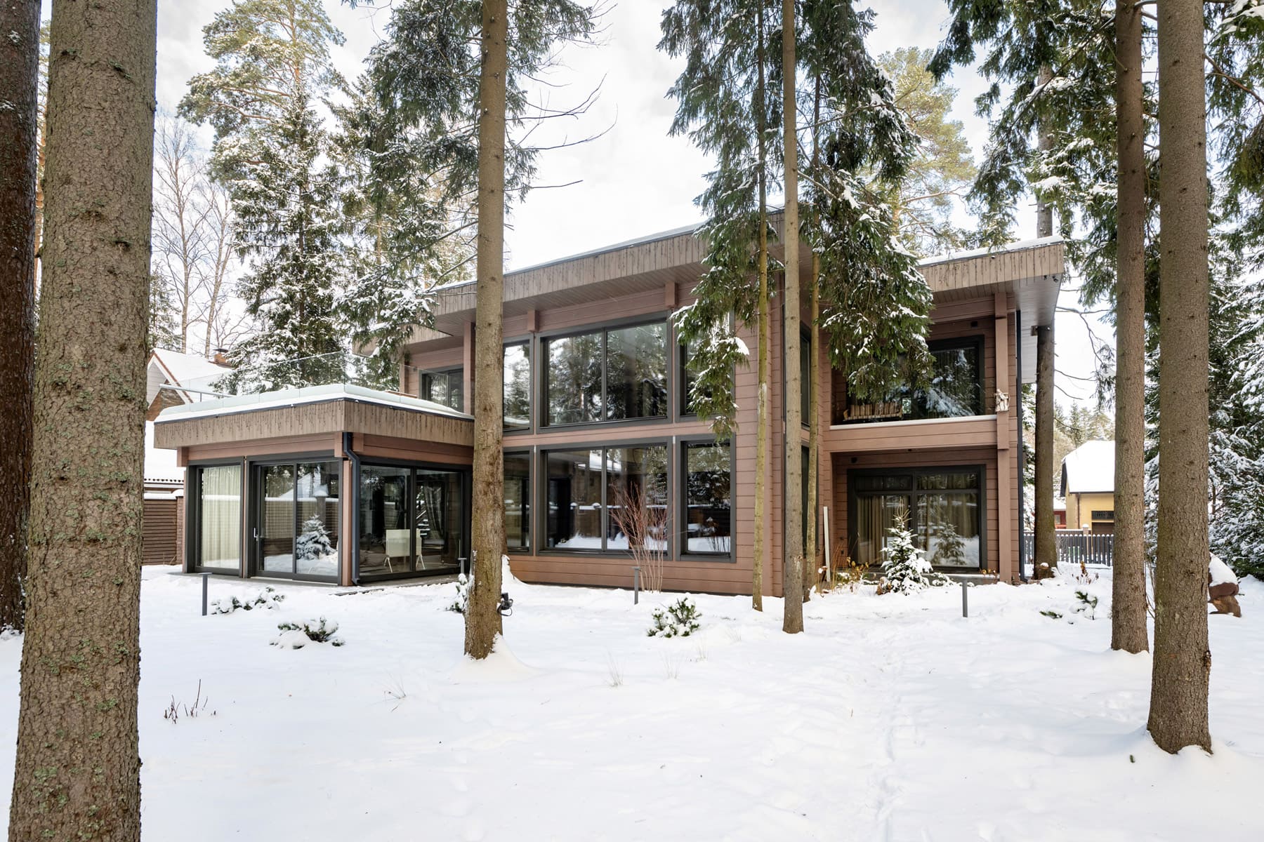 Дом из клееного бруса по проекту "Эдинбург"