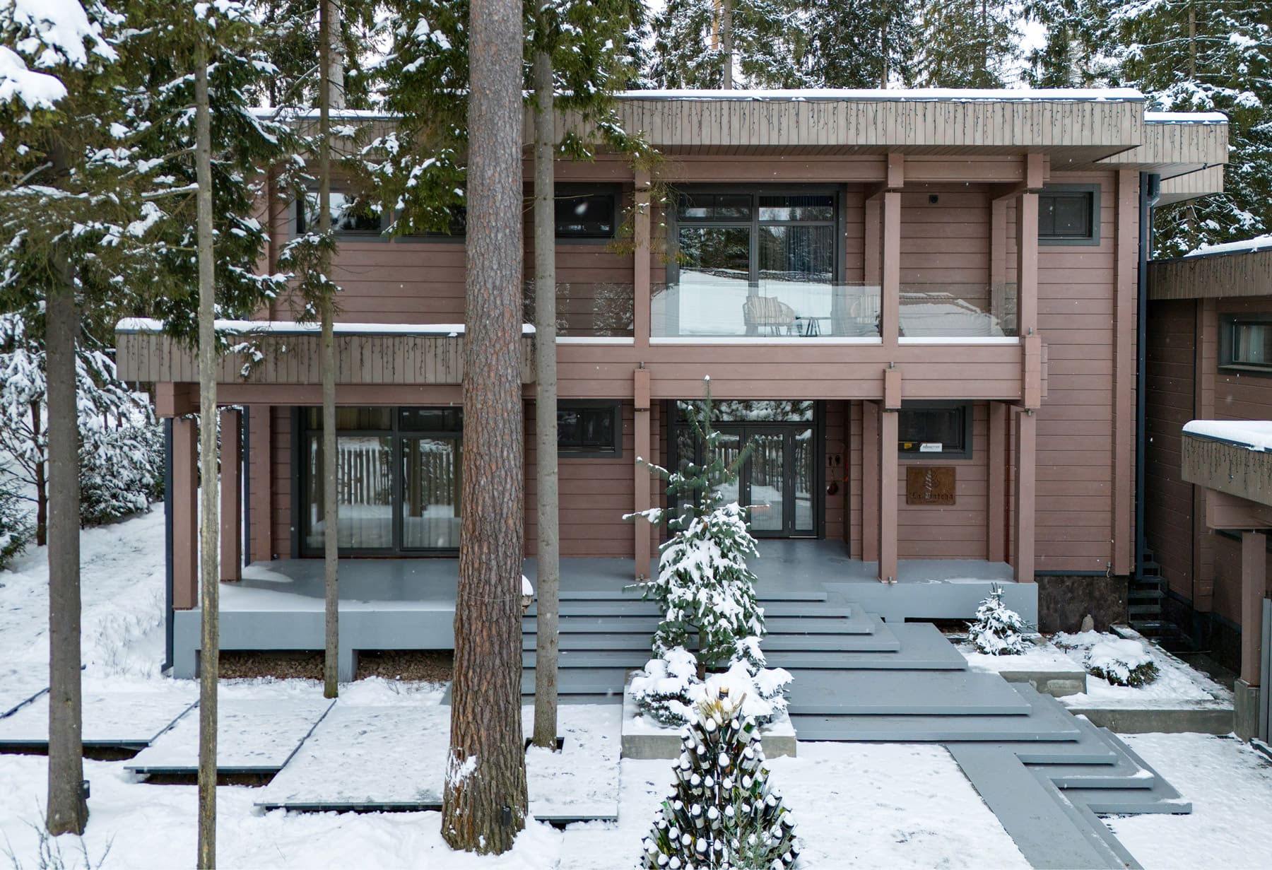 Дом из клееного бруса по проекту "Эдинбург"