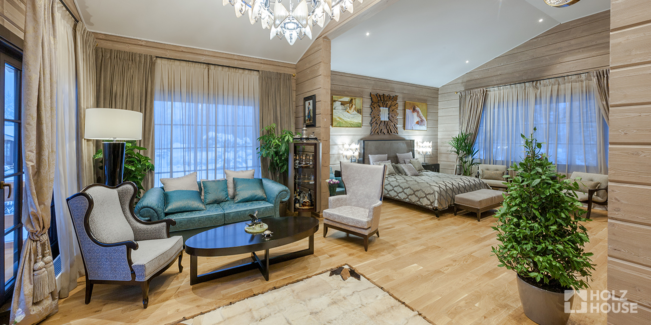 Перегородки в доме из клееного бруса