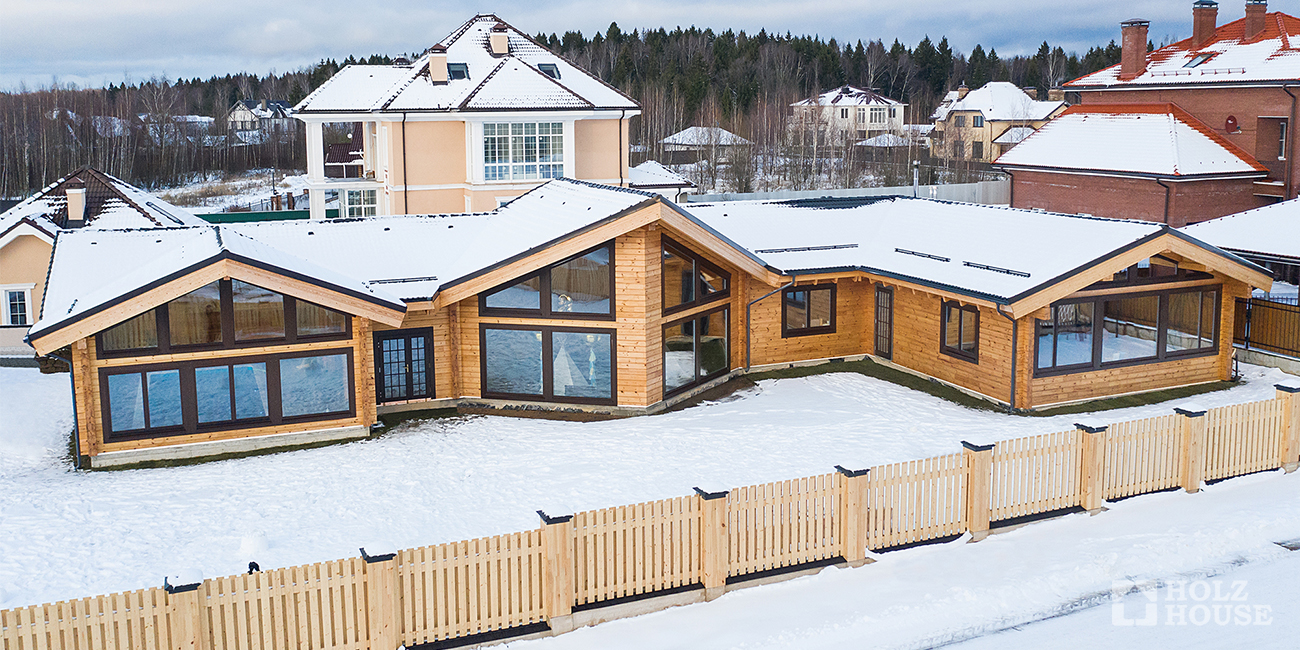 Зимний клееный брус