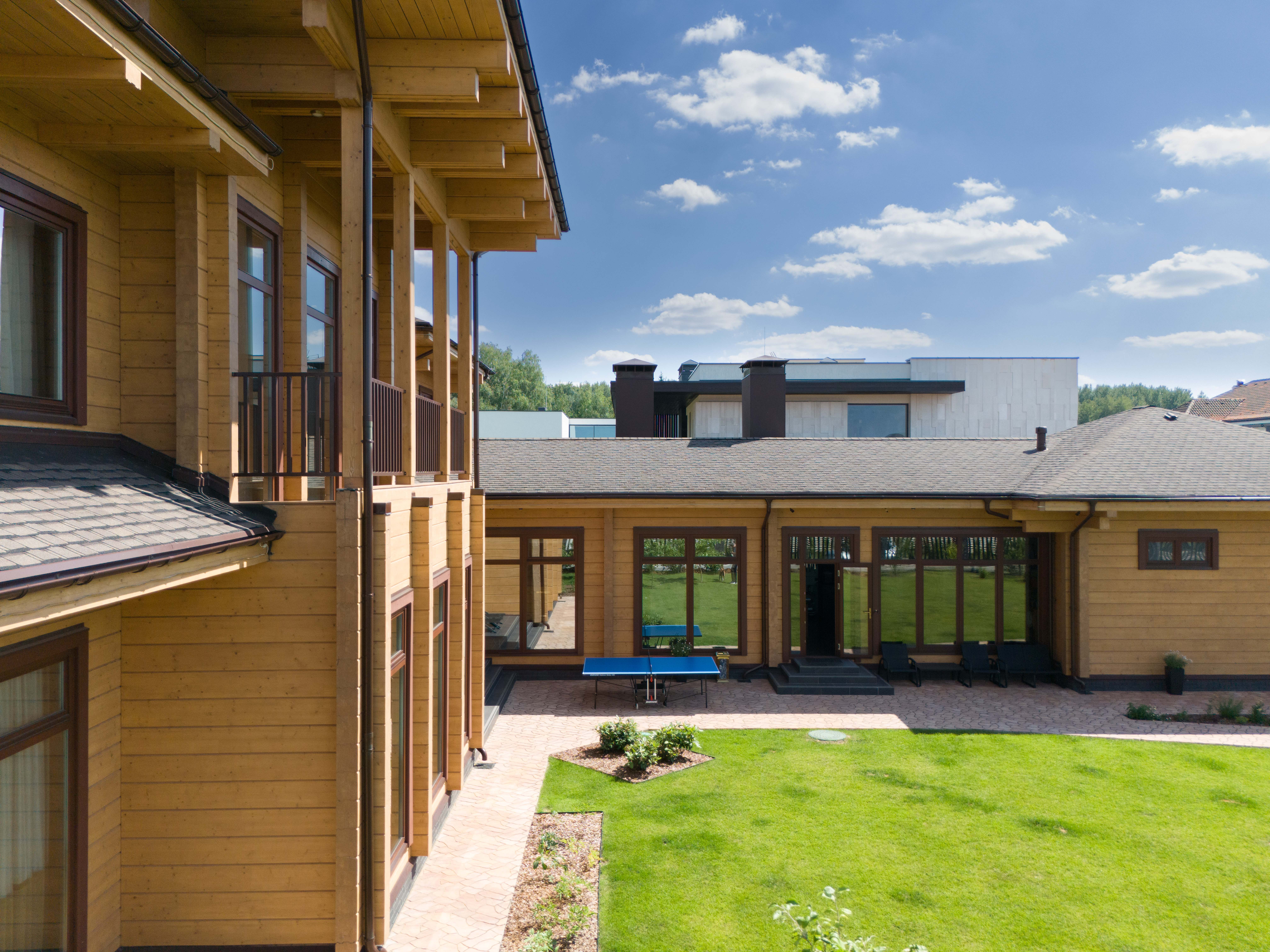 Дом из клееного бруса по проекту "Кальяри"