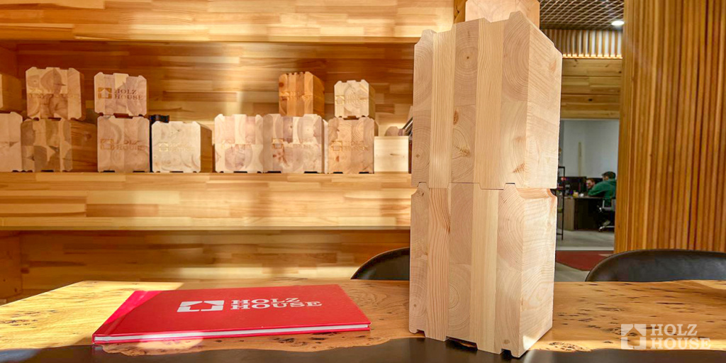 Производство безусадочного клееного бруса в Holz House