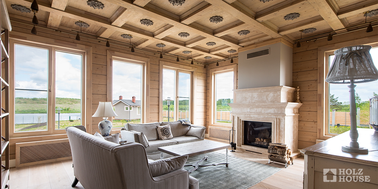Wood Coffered Ceiling