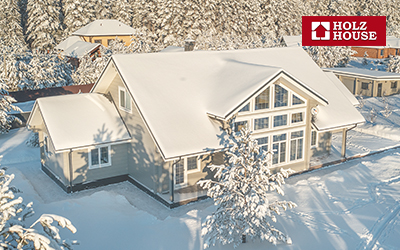 Зимние дома из клееного бруса: насколько оправдано строить зимние дома из клееного бруса от Holz House