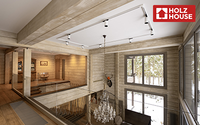 Натяжные потолки в доме из бруса 🏠| Статьи Holz House