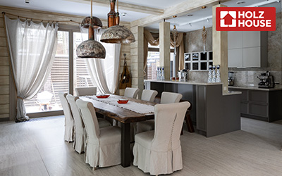 Интерьер частного дома в светлых тонах 🏠| Статьи Holz House