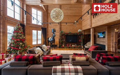 🎄 Как украсить дом к Новому 2026 году: тренды и идеи | Статьи Holz House