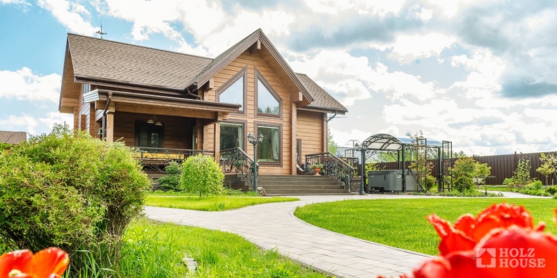 Дом из клееного бруса с верандой по проекту Аликанте - фото 7 на сайте Holz House