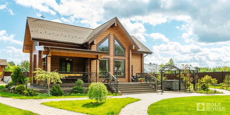 Дом из клееного бруса с верандой по проекту Аликанте - фото 12 на сайте Holz House