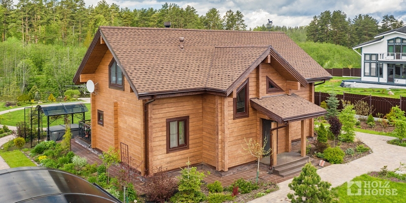 Дом из клееного бруса с верандой по проекту Аликанте - фото 8 на сайте Holz House