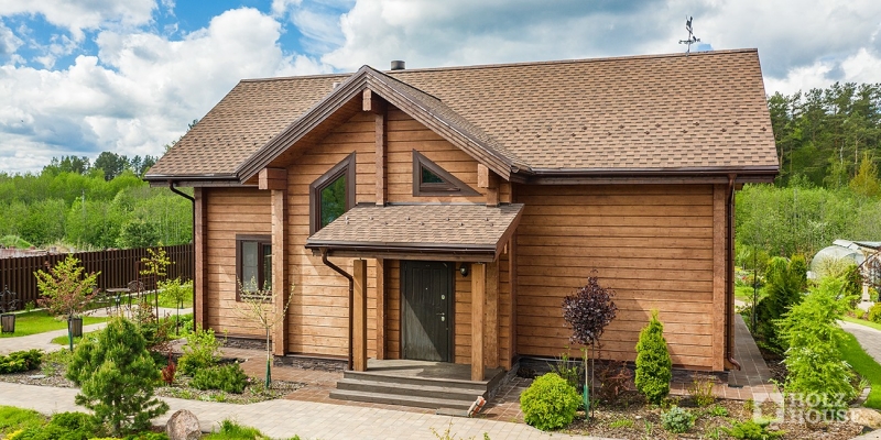 Дом из клееного бруса с верандой по проекту Аликанте - фото 9 на сайте Holz House