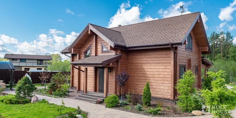 Дом из клееного бруса с верандой по проекту Аликанте - фото 10 на сайте Holz House