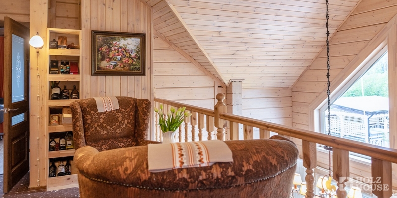 Дом из клееного бруса с верандой по проекту Аликанте - фото 17 на сайте Holz House