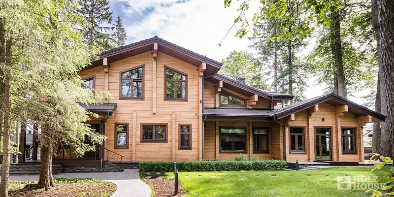 Загородный дом из клееного бруса по проекту Анси - фото 6 на сайте Holz House