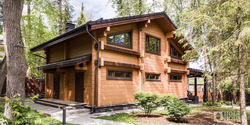 Загородный дом из клееного бруса по проекту Анси - фото 8 на сайте Holz House