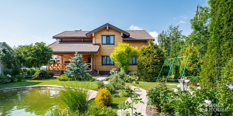 Двухэтажный дом из клееного бруса по проекту Остин - фото 1 на сайте Holz House
