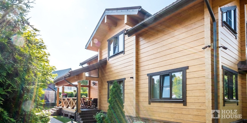 Двухэтажный дом из клееного бруса по проекту Остин - фото 6 на сайте Holz House