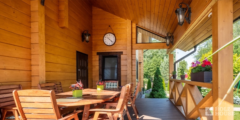 Двухэтажный дом из клееного бруса по проекту Остин - фото 8 на сайте Holz House