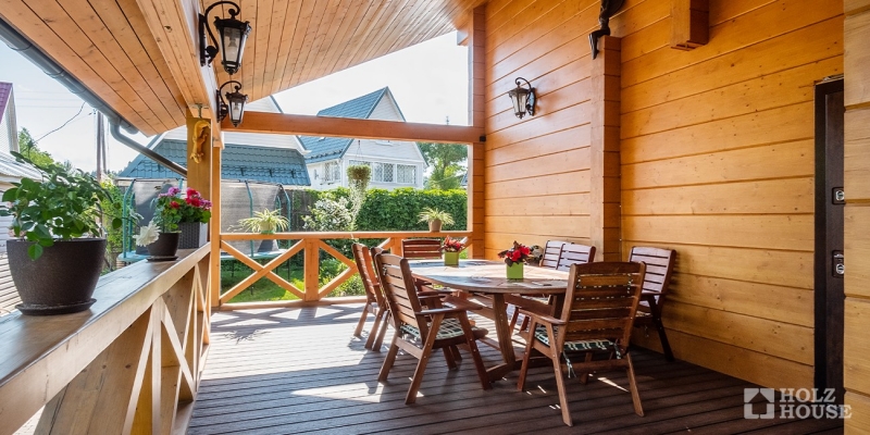 Двухэтажный дом из клееного бруса по проекту Остин - фото 9 на сайте Holz House